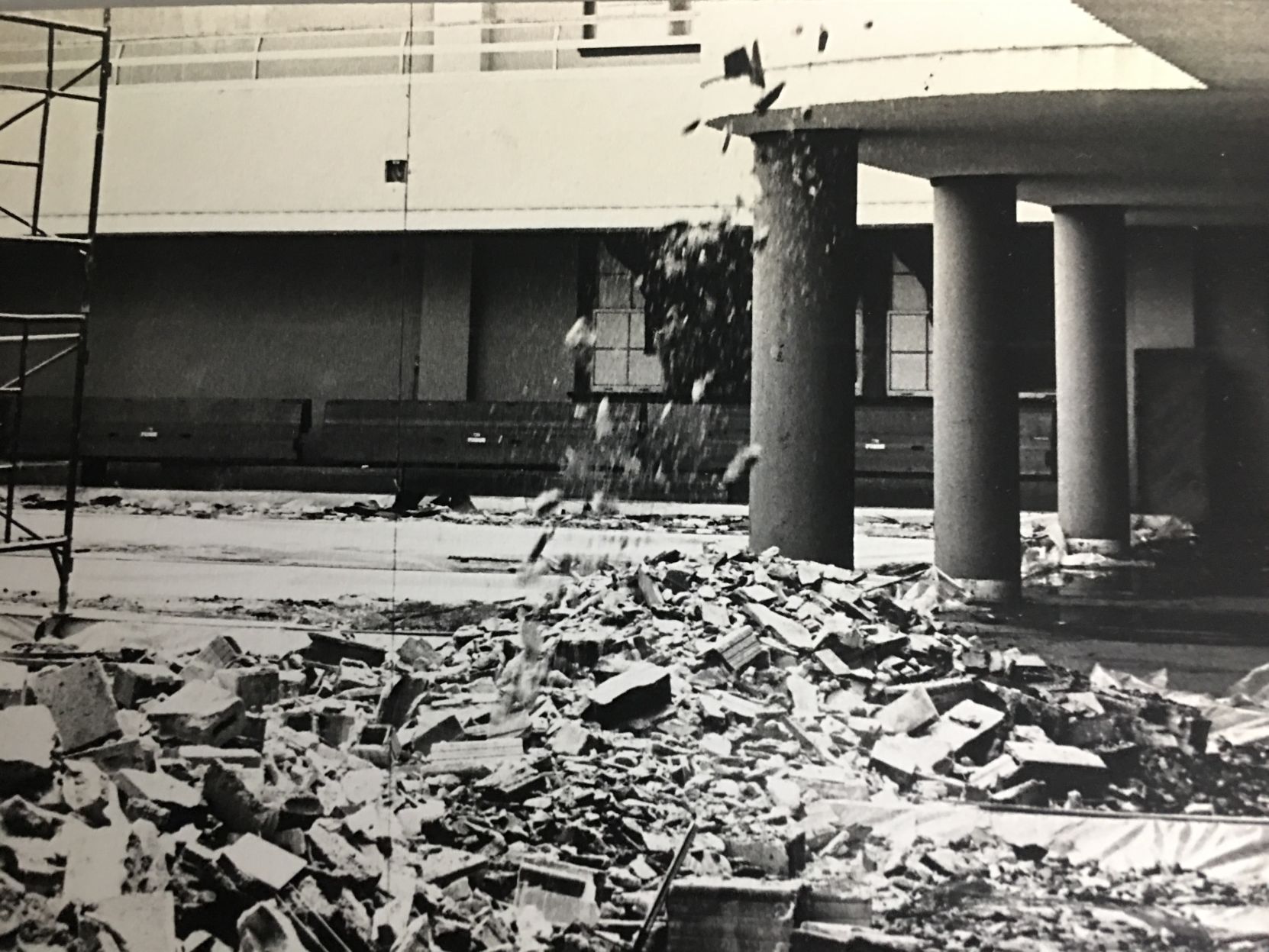 1970 Union fire damage at KU